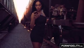 adorable blondie with long hair having sex